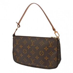 Louis Vuitton Accessory Canvas Brown Pochette Accessoires Monogram